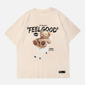 feel good bear tee youthful & iconic streetwear design 1637