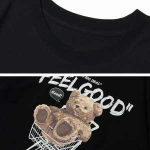 feel good bear tee youthful & iconic streetwear design 3598