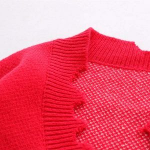 frayed oversized sweater youthful frayed sweater oversized & trendy comfort 7030