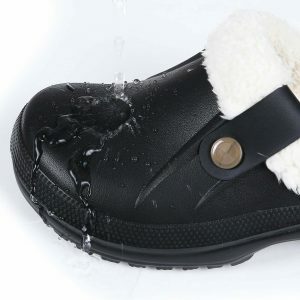 fuzzy waterproof slippers chic & cozy essential footwear 7019