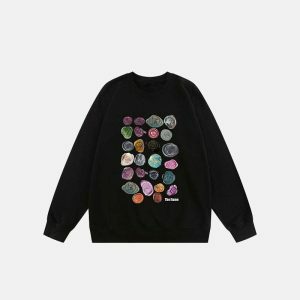 gemstone engraved sweatshirt unique & crafted design 4479