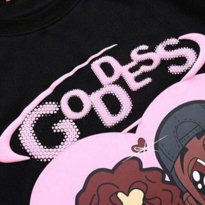 goddess graphic tee   chic & youthful streetwear essential 8593