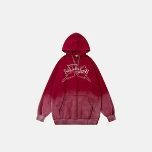 graphic gradient hoodie oversized & youthful streetwear 4460