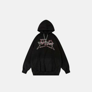 graphic gradient hoodie oversized & youthful streetwear 7073