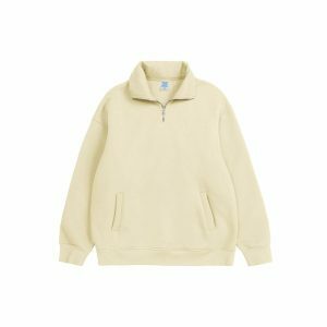 half zip up sweatshirt set youthful & chic streetwear combo 8720