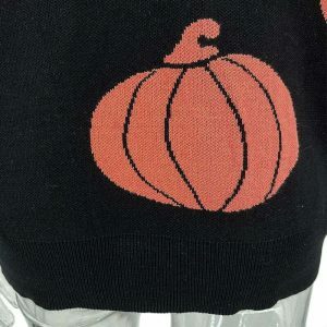 halloween pumpkin sweater oversized & youthful design 6692