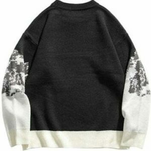 iconic alps print sweater   youthful & dynamic design 5031