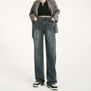 iconic baggy denim jeans vintage straight cut style 2080