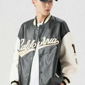 iconic california varsity jacket   youthful & urban style 2662