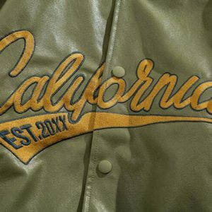 iconic california varsity jacket   youthful & urban style 8774