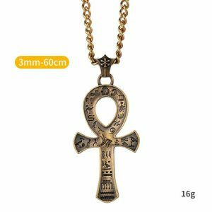 iconic egyptian anka cross pendant timeless & chic 3968