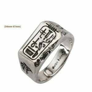 iconic egyptian pharaoh anubis ring   timeless crafted design 2068