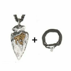 iconic eye of horus spear necklace   ancient charm meets urban 7161