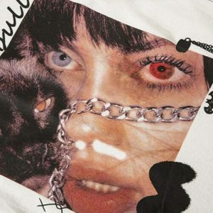 iconic girl & kitty sweatshirt   youthful urban charm 4933
