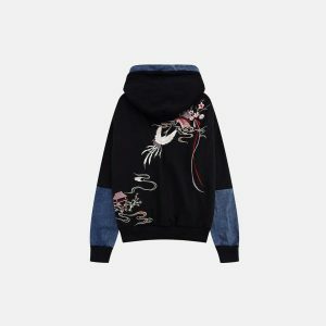 iconic japanese museum hoodie   youthful & urban design 4046
