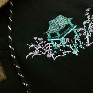 iconic japanese museum hoodie   youthful & urban design 4128