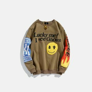 iconic lucky me i see ghosts sweatshirt   urban & youthful 6053