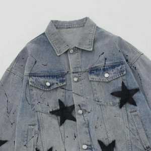 iconic retro star jacket   graphic print & streetwise style 1995