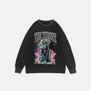 iconic throne sweatshirts   youthful & bold design 4825