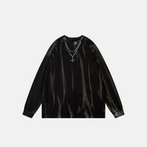 iconic zebra pattern sweatshirt with chain detail 3570