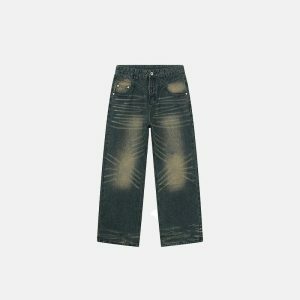 loose vintage denim jeans   baggy & youthful streetwear 3749