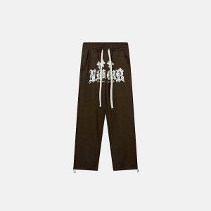 lucky poker sweatpants edgy & youthful streetwear essential 2416