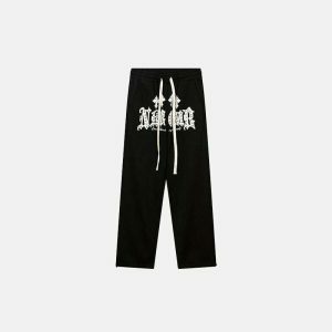 lucky poker sweatpants edgy & youthful streetwear essential 4115