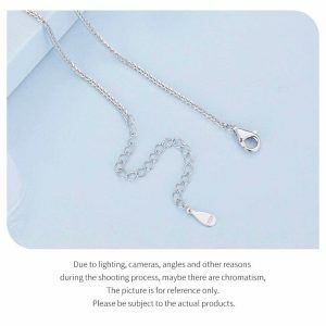 luxurious white gold plated cross necklace 925 sterling elegance 2495