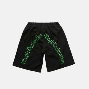 magic declaration shorts youthful & bold streetwear staple 2307