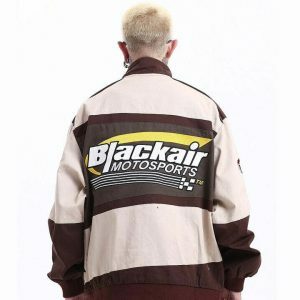 motorsports inspired varsity jacket urban & iconic style 2134