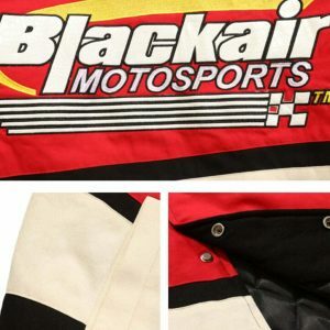 motorsports inspired varsity jacket urban & iconic style 5189