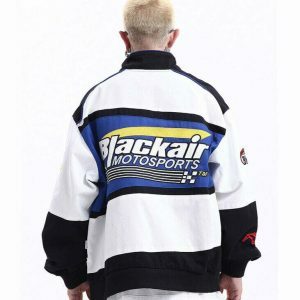 motorsports inspired varsity jacket urban & iconic style 7405