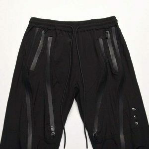 multizipper pants sleek design & urban appeal 6629