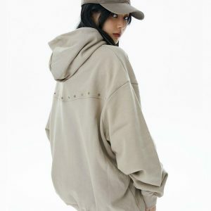 oversized hoodie with front pocket   youthful & chic design 5808