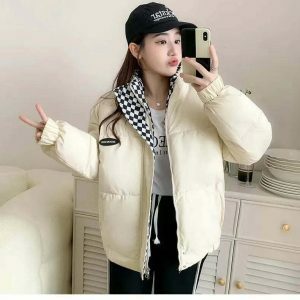 oversized puffer jacket for women chic & youthful design 2789