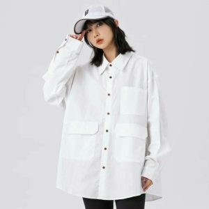 oversized solid shirt   minimalist & chic essential 1442