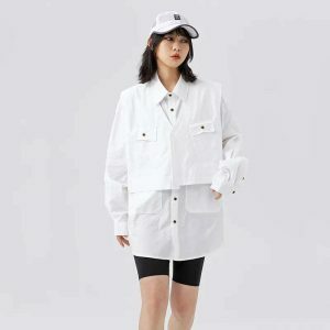 oversized solid shirt   minimalist & chic essential 3414