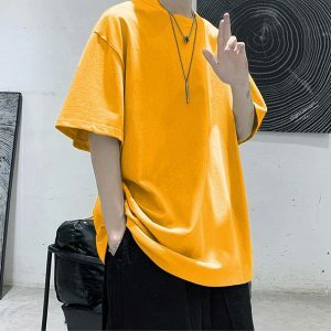 oversized t shirt with elbow length sleeves youthful cut 1064