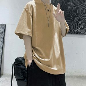 oversized t shirt with elbow length sleeves youthful cut 1452