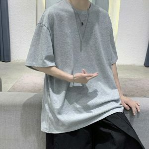 oversized t shirt with elbow length sleeves youthful cut 1554