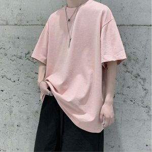 oversized t shirt with elbow length sleeves youthful cut 2381