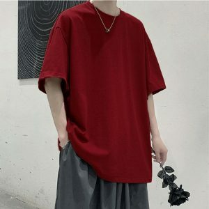 oversized t shirt with elbow length sleeves youthful cut 2417
