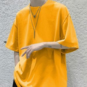 oversized t shirt with elbow length sleeves youthful cut 3974