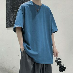 oversized t shirt with elbow length sleeves youthful cut 6722