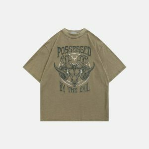 possessed by evil washed tee edgy & youthful streetwear 1577