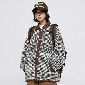 retro 90s plaid jacket   vintage & youthful streetwear 4633