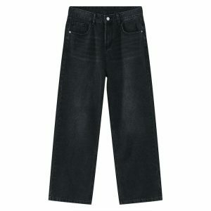 retro black wideleg jeans sleek vintage appeal 1210