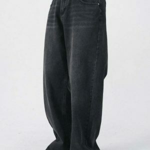 retro black wideleg jeans sleek vintage appeal 7228