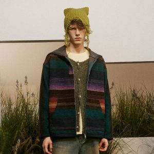 retro striped hoodie colorful & dynamic streetwear icon 2608