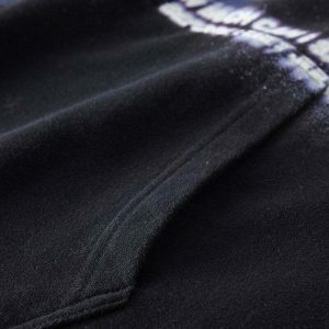 retro washed hoodie black & chic urban essential 8300